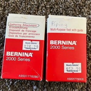 Bernini brand accessories for sewing machine !!
